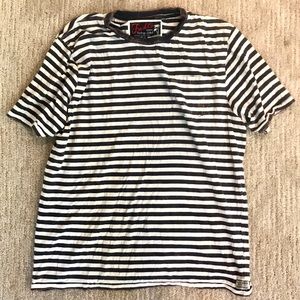 Mens VINTAGE ACID WASH STRIPED TSHIRT BY FRESH CO.